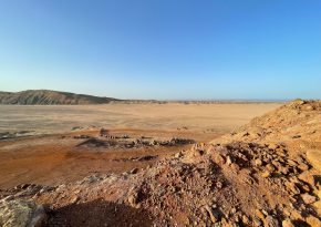 Desert secluded landscape. Source: Photo by mohamed Taha on Unsplash