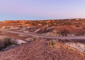 The desert road in Arckaringa, Photo by Brian McMahon` on Unsplash